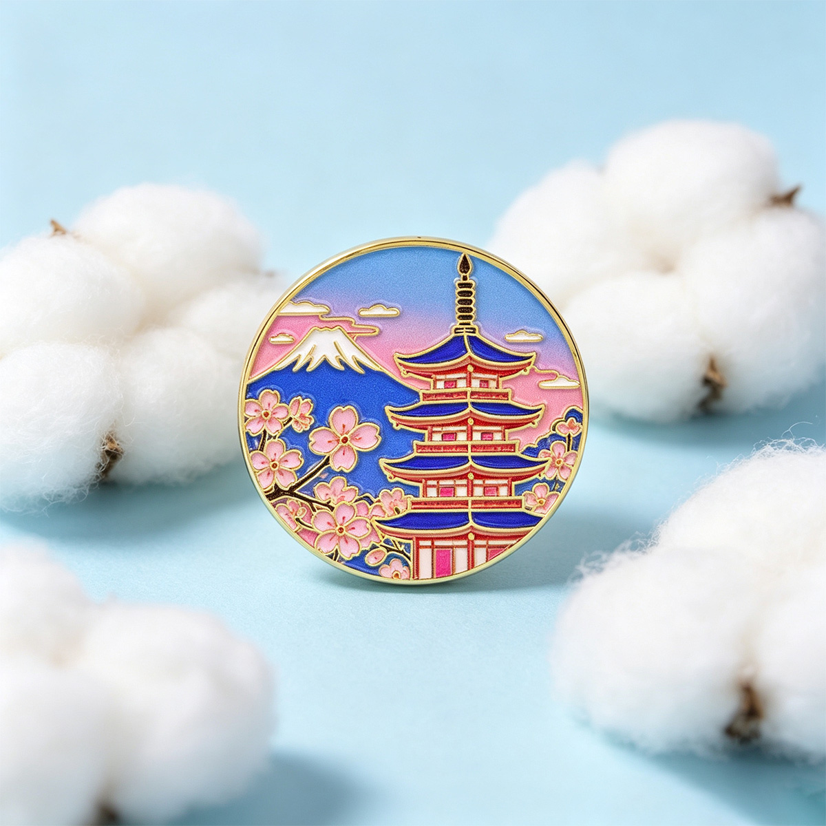 Travel Accessories Jewelry - Pin Esmaltado de Flor de Cerezo
