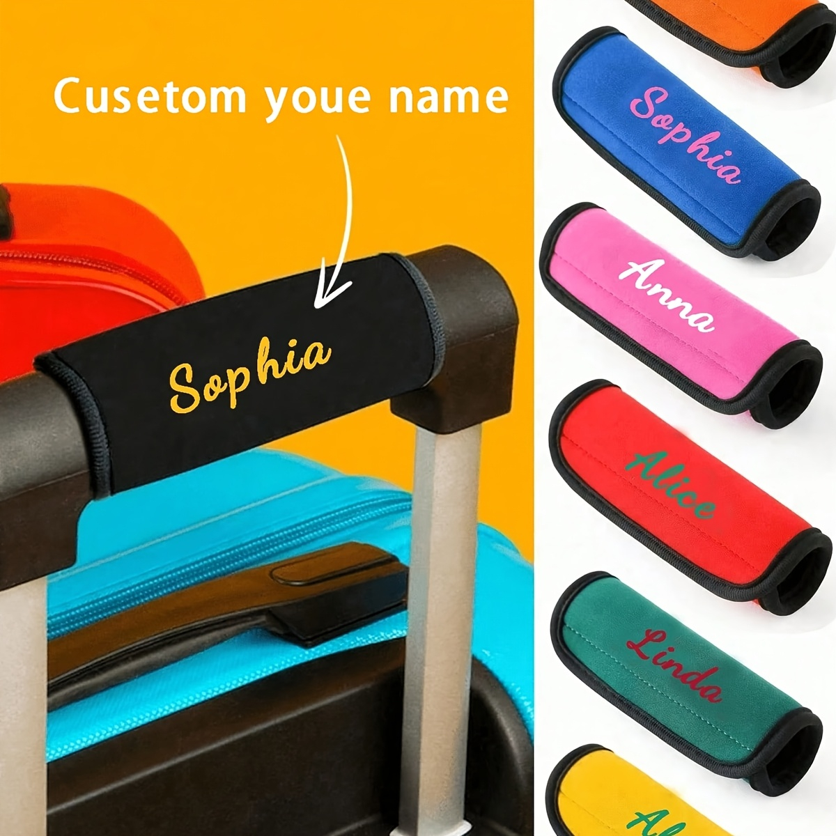 Travel Accessories List - Funda personalizada para asa de equipaje