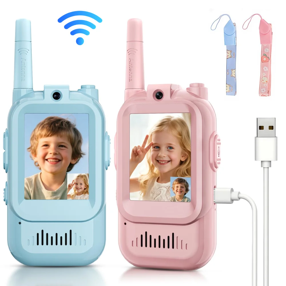 Travel Accessories Toddler - Walkie Talkies de vídeo para niños,