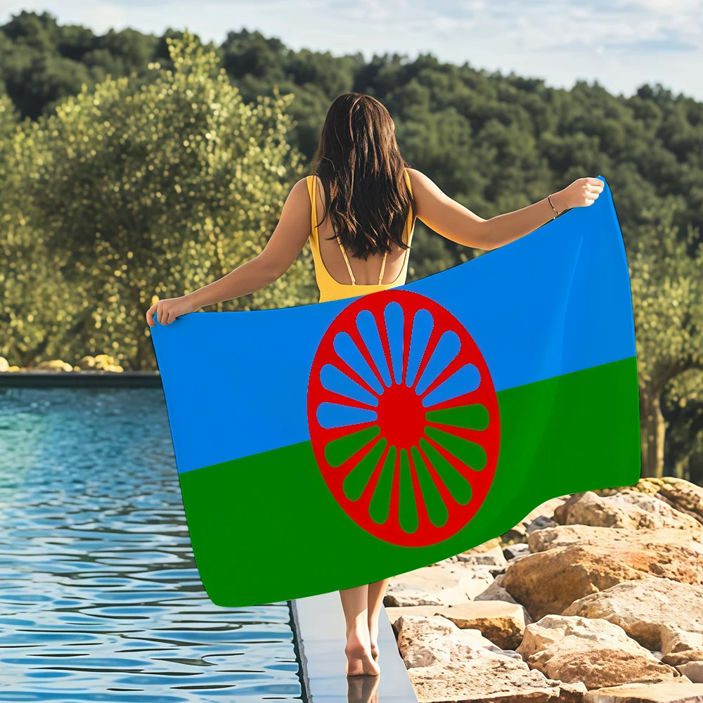 Travel Yoga Accessories - Toalla con diseño de bandera gitana,