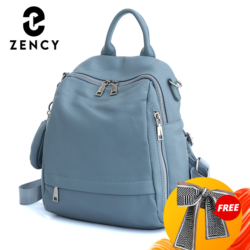 Travel Accessories Leather - Mochila Zency de cuero genuino para