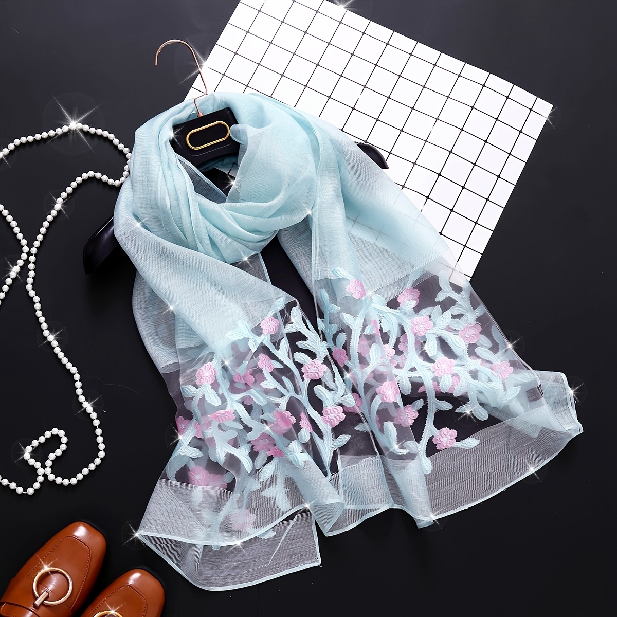Travel Accessories Brand - Elegante chal largo - Ligero y