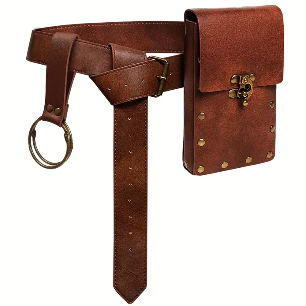 Travel Accessories For Elderly - Bolsa Medieval Steampunk, cinturón vikingo, billetera