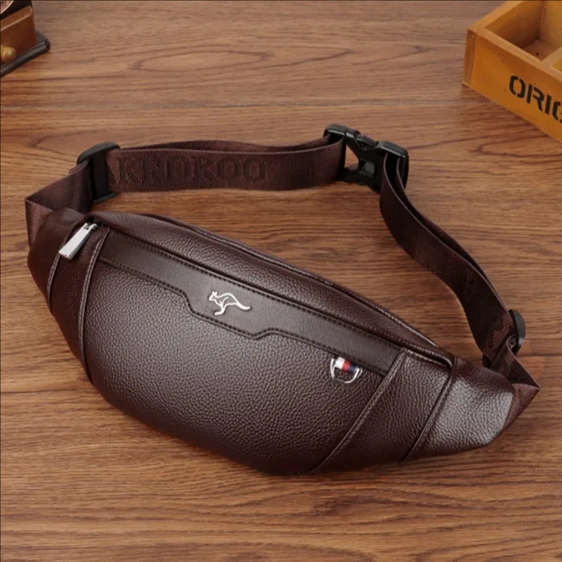 Travel Accessories Leather - Riñonera de Cuero para Negocios, Multifuncional,