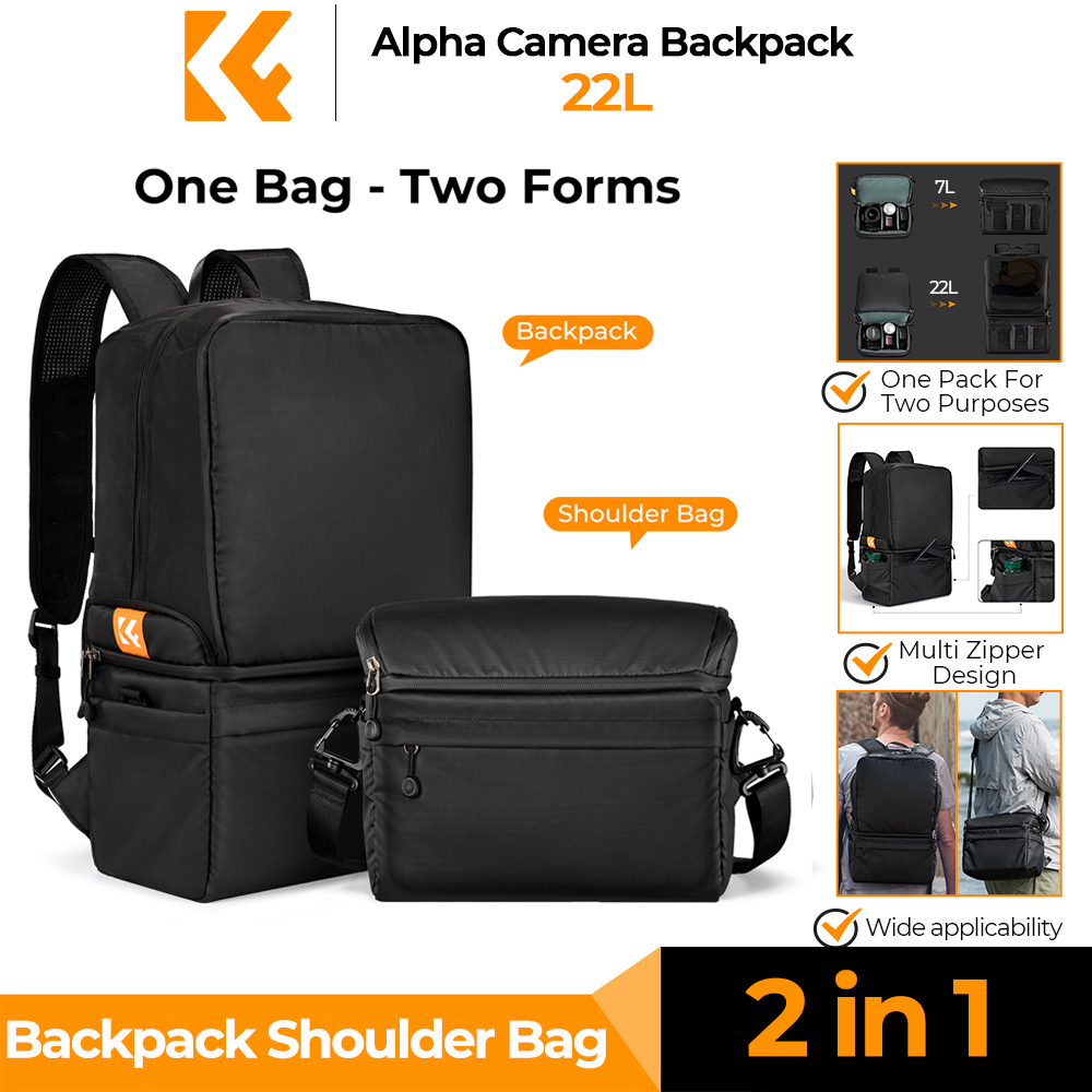 Camera Bag Travel - Mochila para cámara K&F CONCEPT 22L,