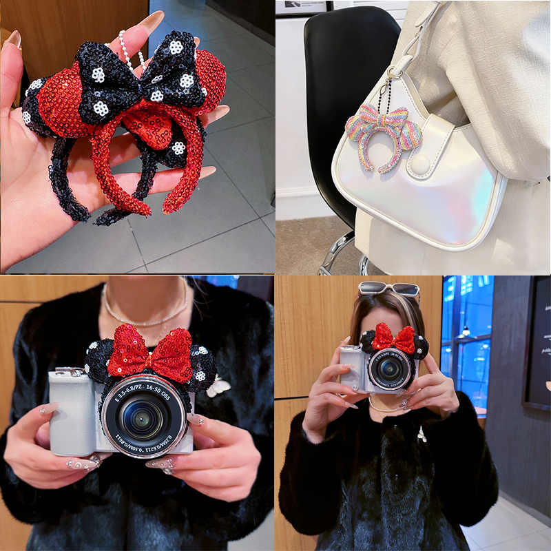 Travel Accessories Disney - Diadema con Lazo y Lentejuelas de