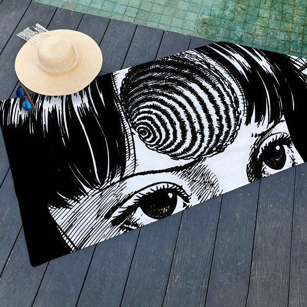 Travel Yoga Accessories - Toalla Art Junji Ito, toallas de