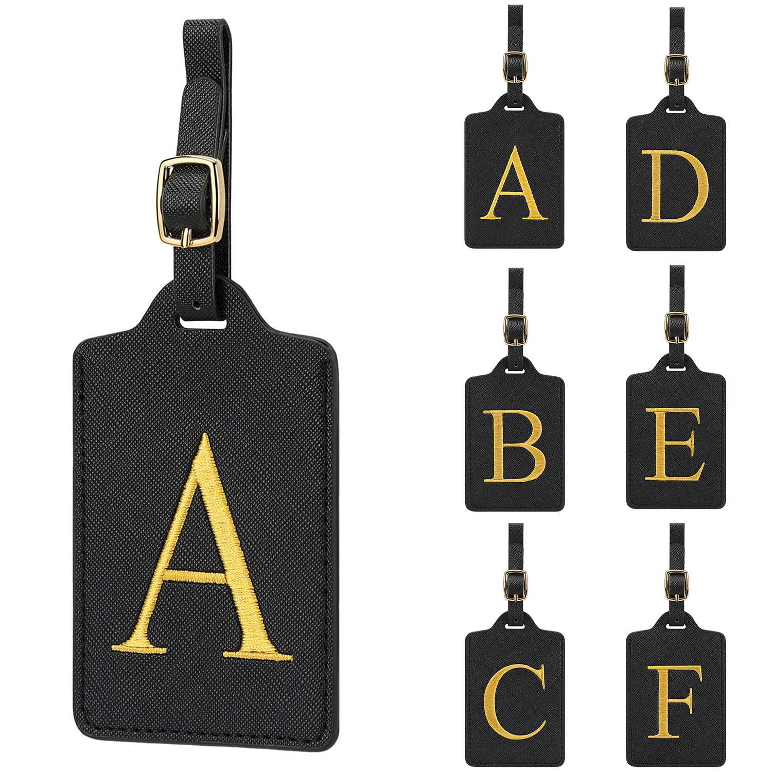 Travel Accessories List - Etiqueta de equipaje de cuero premium
