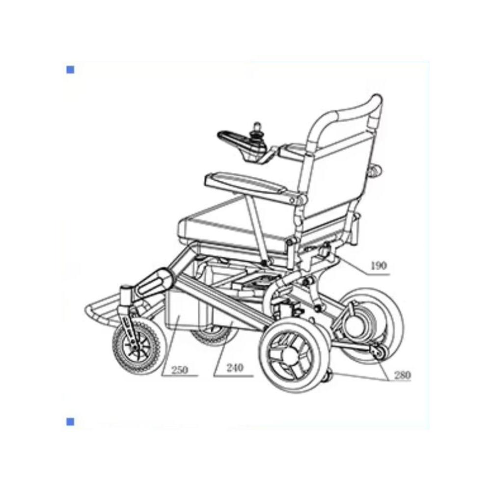 Travel Accessories For Elderly - Silla de Ruedas Eléctrica Plegable Compacta