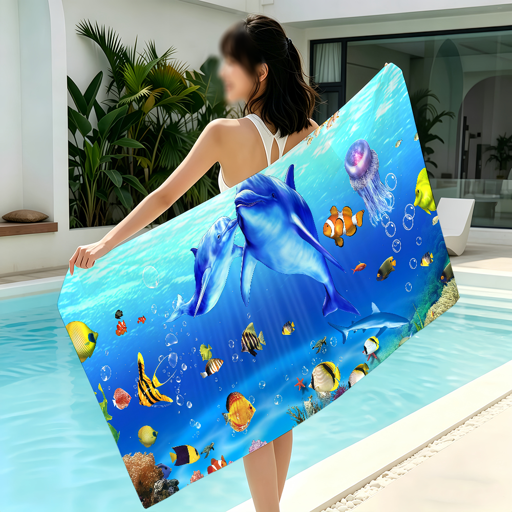 Travel Yoga Accessories - Toalla Sea World para Yoga y