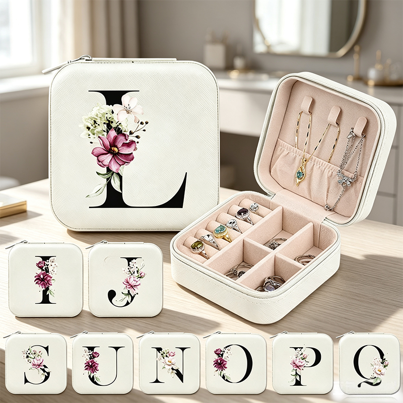 Travel Jewellery & Accessories Organiser - Caja de almacenamiento de joyas con