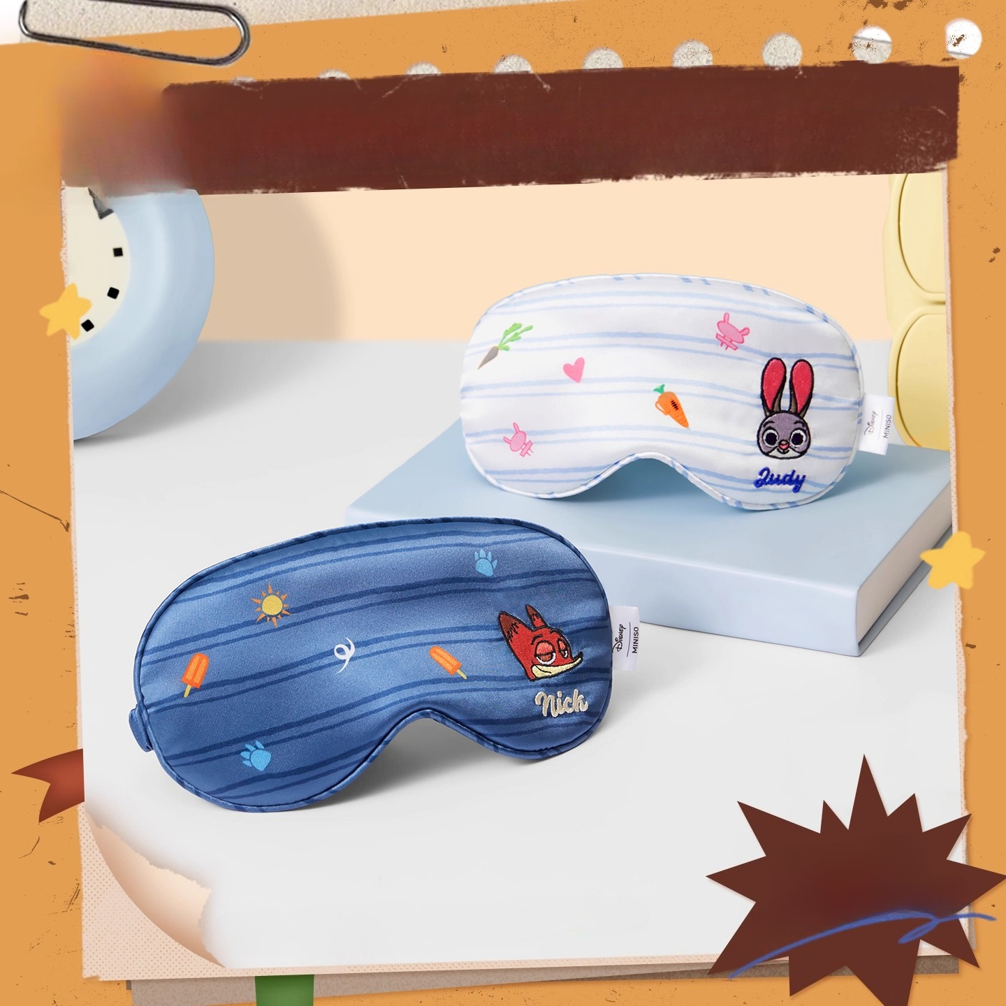 Travel Accessories Disney - Máscara para dormir a rayas Disney
