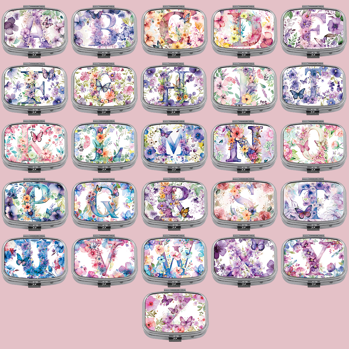 Travel Accessories Jewelry - Cajas para pastillas con letras en