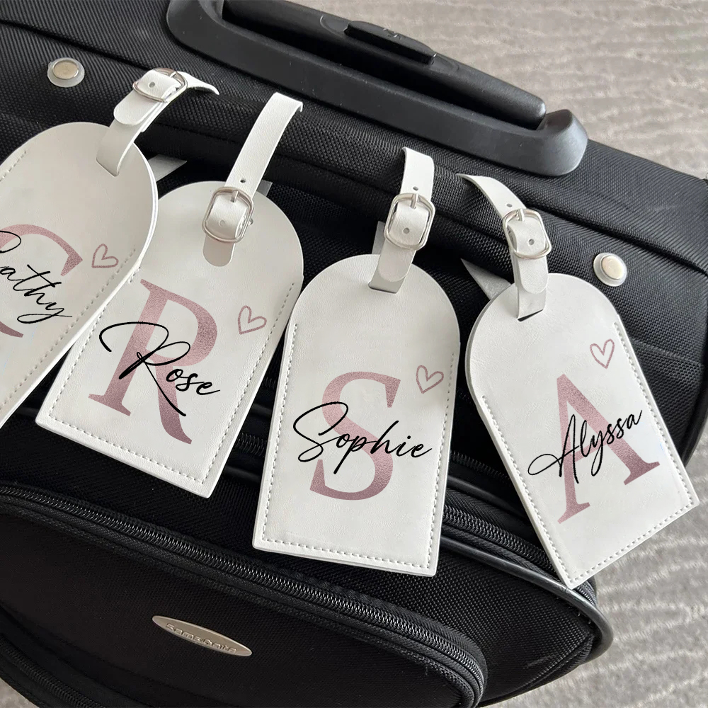 Travel Accessories List - Etiqueta de equipaje de PU personalizada,