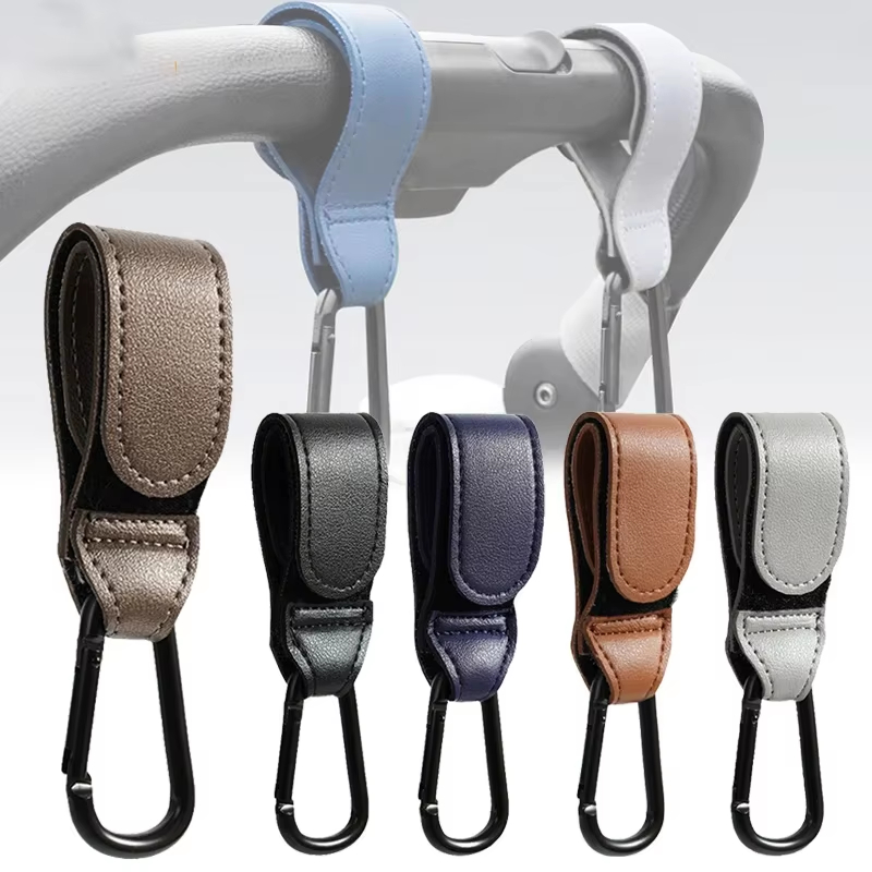 Travel Accessories For 3 Year Old - 2 Ganchos de Cuero para Carrito