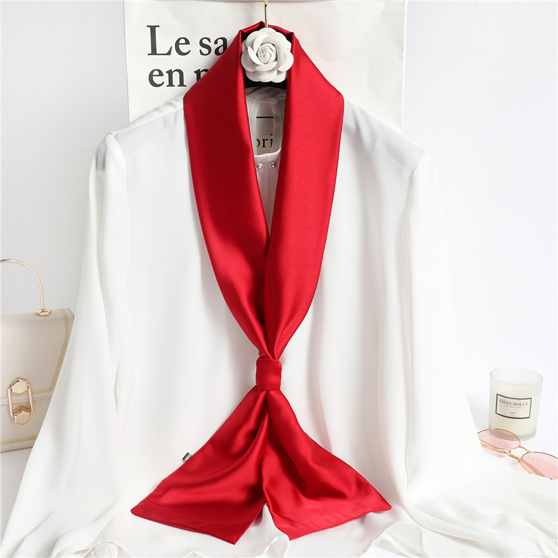 Travel Accessories Neck - Pañuelo largo de seda de color