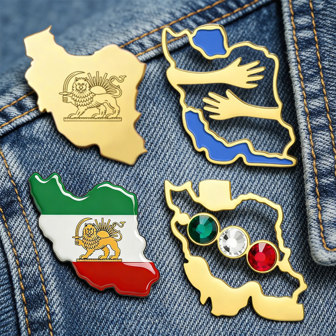 Travel Accessories Jewelry - Broche con Forma de Mapa de