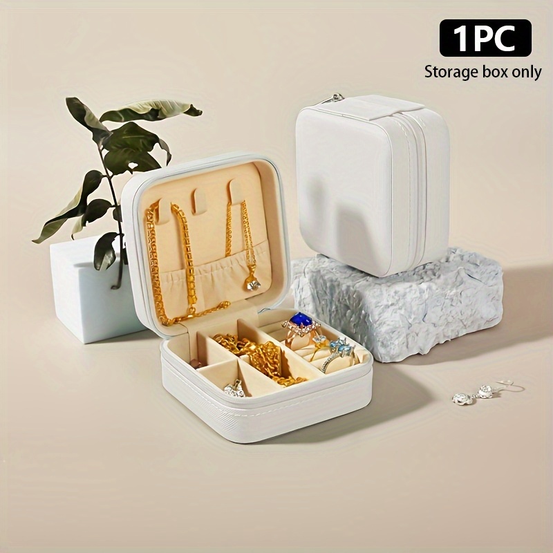 Travel Accessories Jewelry - Caja de almacenamiento de joyería minimalista,