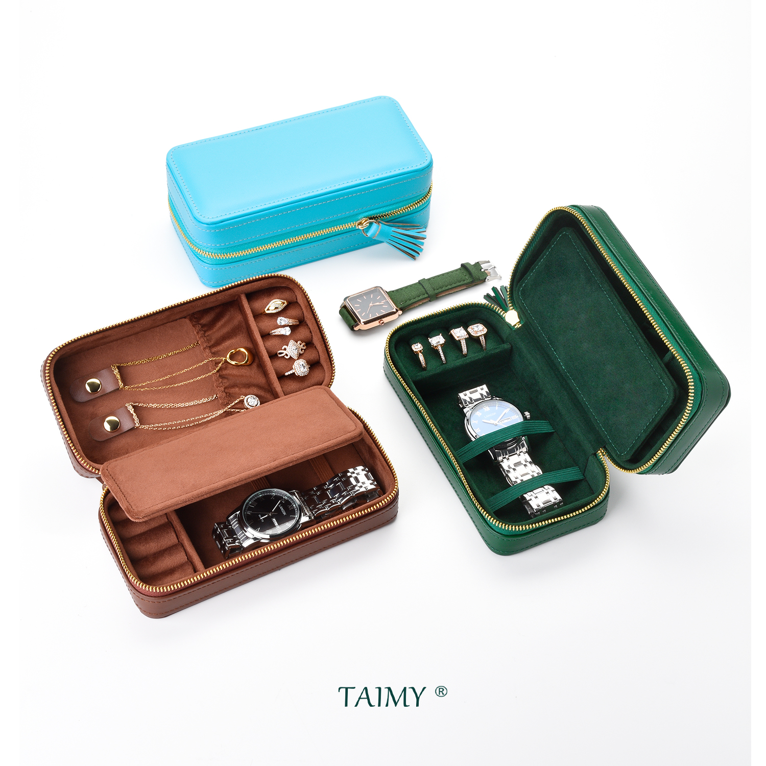 Caja de joyería de cuero Pu de - Travel Jewellery & Accessories Organiser reseña y precio