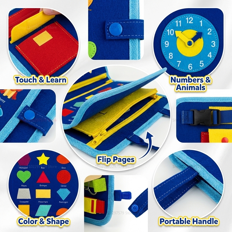 Tablero de Actividades Montess - Travel Accessories Toddler reseña y precio