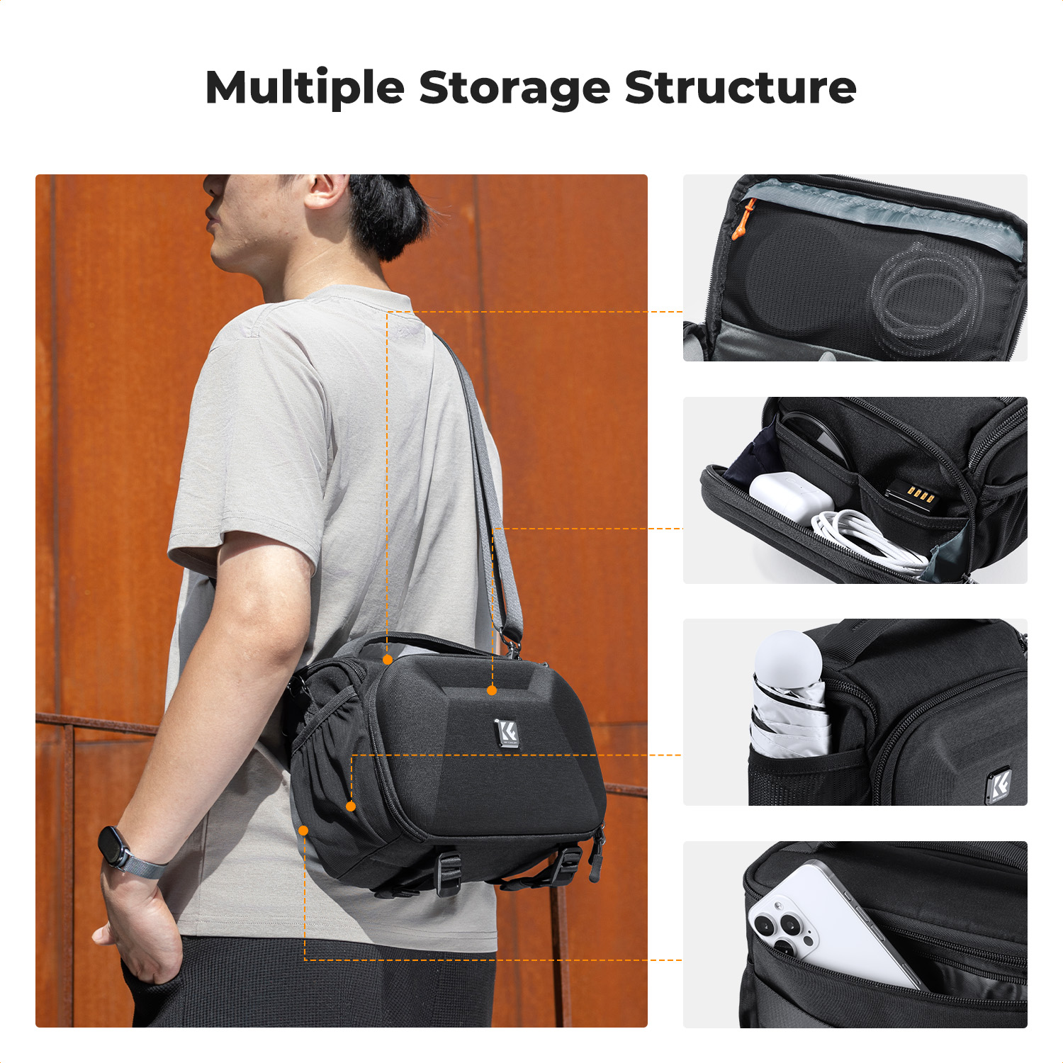 Bolso Bandolera para Cámara K& - Camera Bag Travel reseña y precio