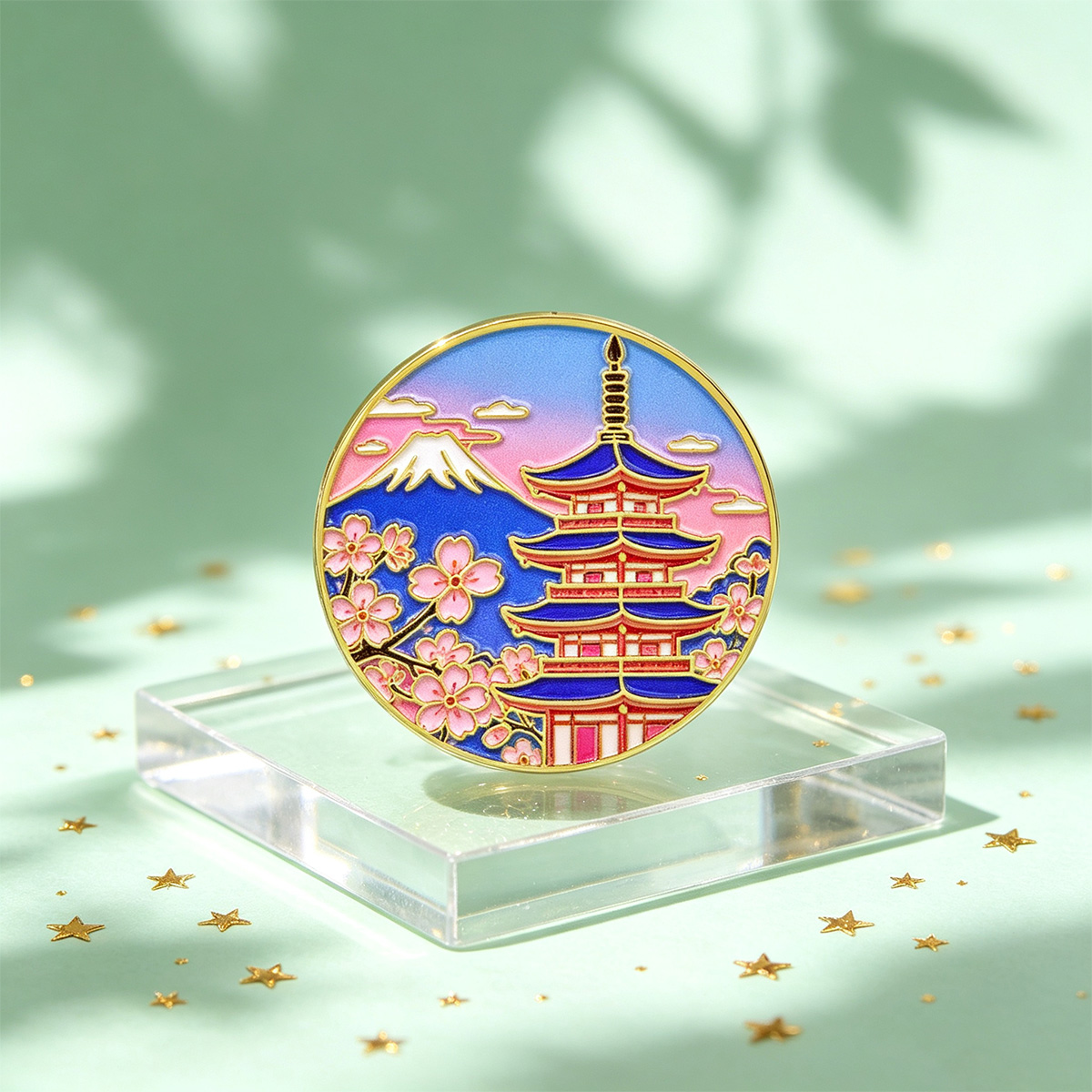 Pin Esmaltado de Flor de Cerez - Travel Accessories Jewelry reseña y precio