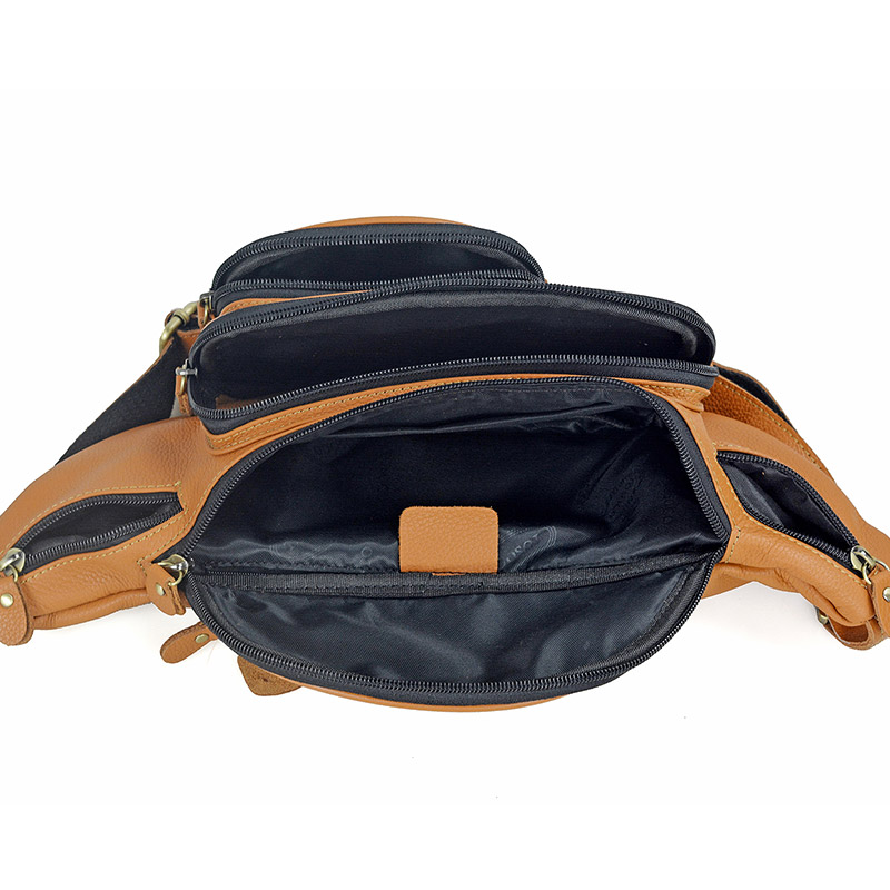 Riñoneras de cuero genuino par - Travel Accessories Leather reseña y precio