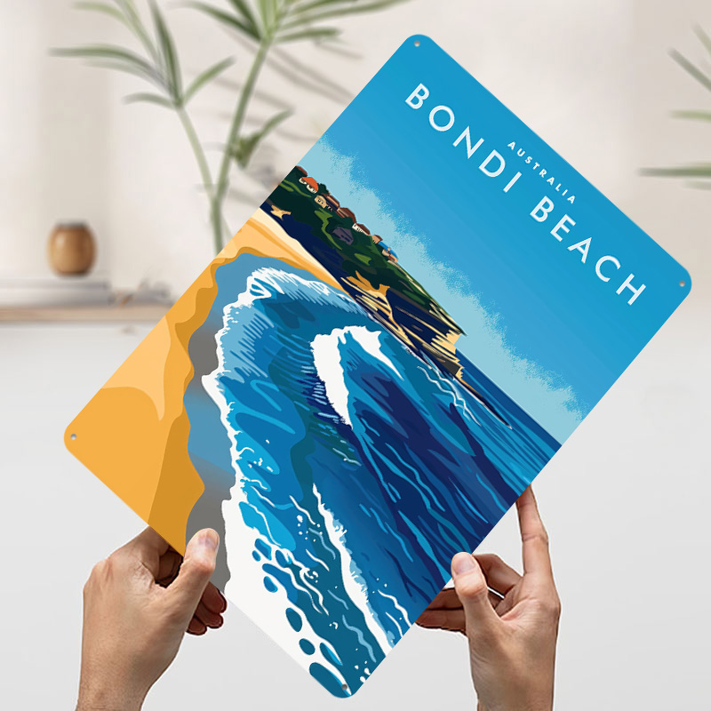 Póster de Viaje de Bondi Beach - Travel Accessories Australia reseña y precio