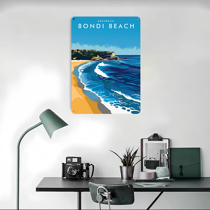 Póster de Viaje de Bondi Beach - Travel Accessories Australia reseña y precio