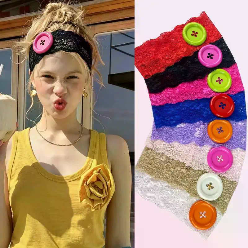 Diadema elástica ancha con bot - Travel Yoga Accessories reseña y precio