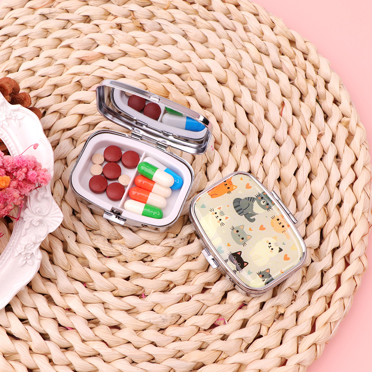 Cajas de pastillas de gato neg - Travel Accessories Jewelry reseña y precio
