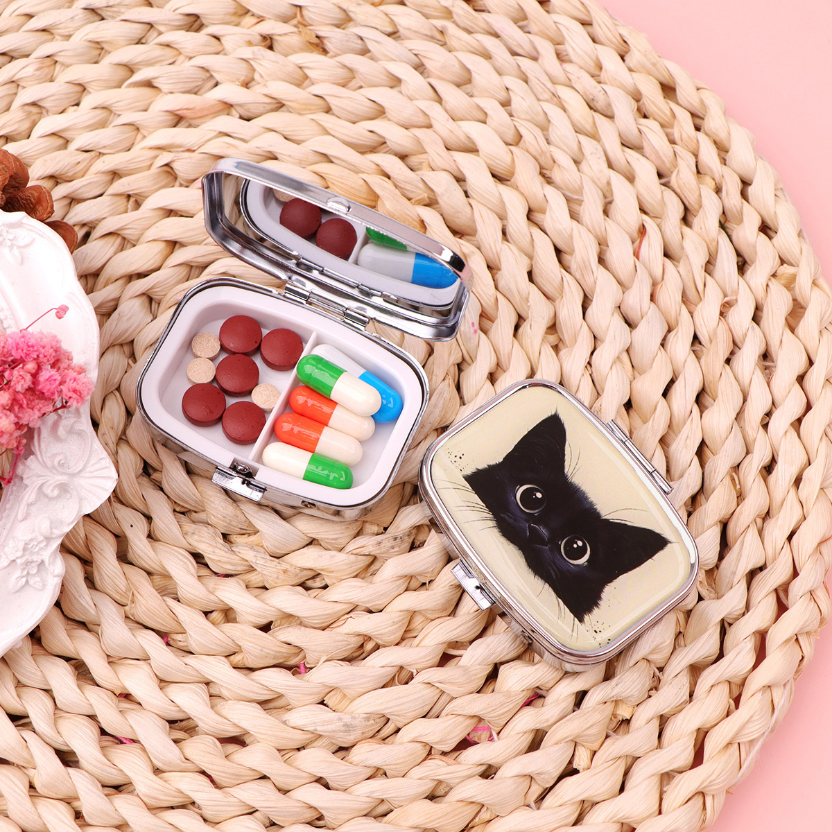 Cajas de pastillas de gato neg - Travel Accessories Jewelry reseña y precio