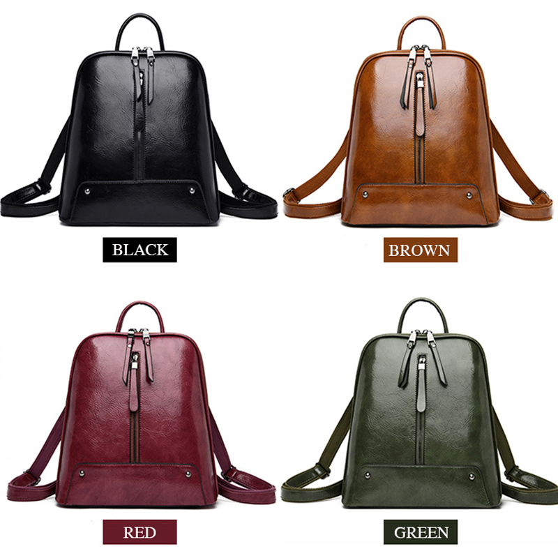 Mochila de cuero para mujer, b - Travel Accessories Leather reseña y precio