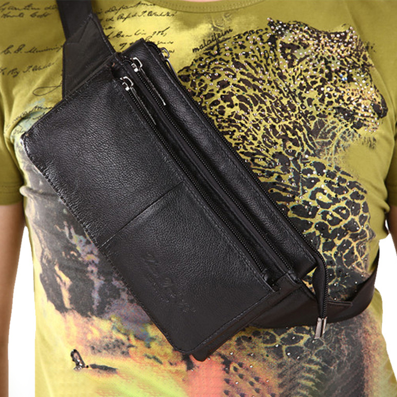Riñonera de cuero genuino para - Travel Accessories Leather reseña y precio