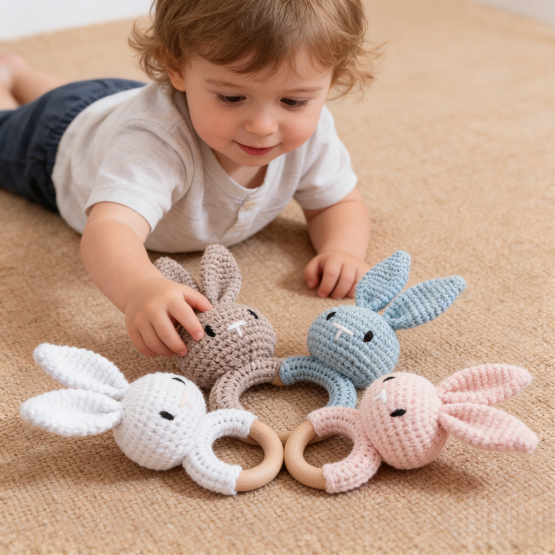 Sonajero de Madera para Bebé,  - Travel Accessories For 3 Year Old reseña y precio