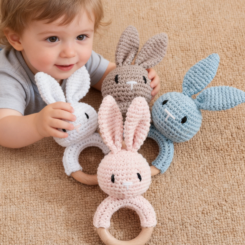 Sonajero de Madera para Bebé,  - Travel Accessories For 3 Year Old reseña y precio