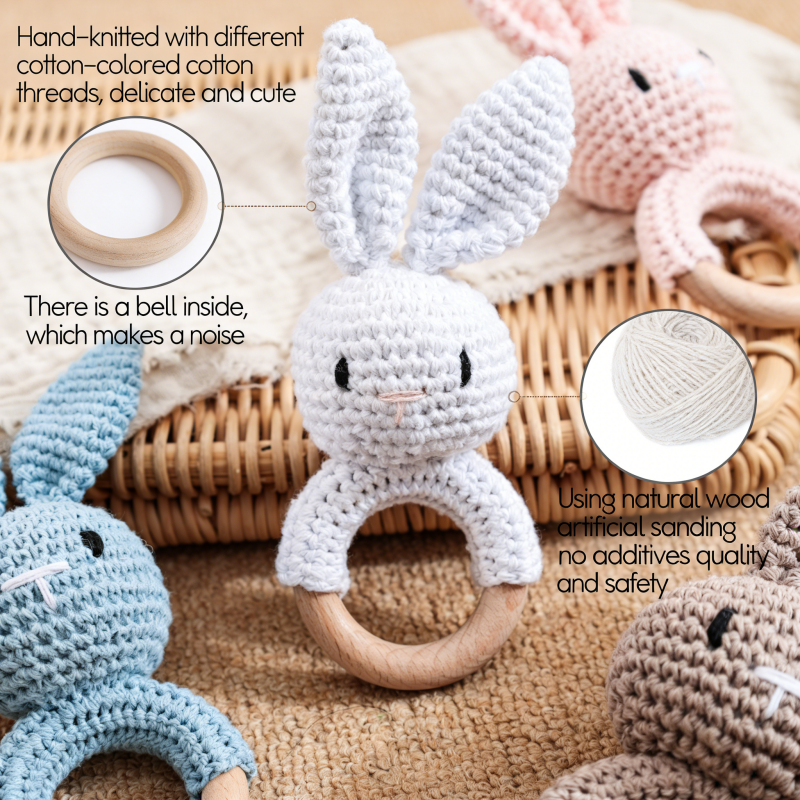 Sonajero de Madera para Bebé,  - Travel Accessories For 3 Year Old reseña y precio