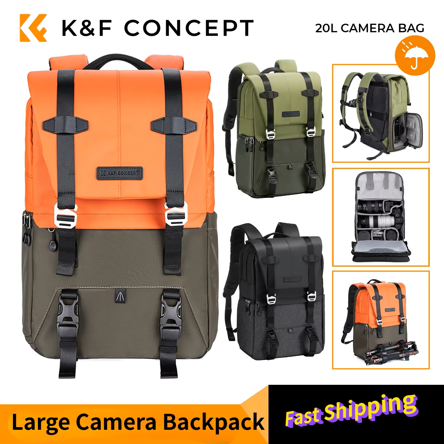 Mochila para Cámara K&F CONCEP - Camera Bag Travel reseña y precio