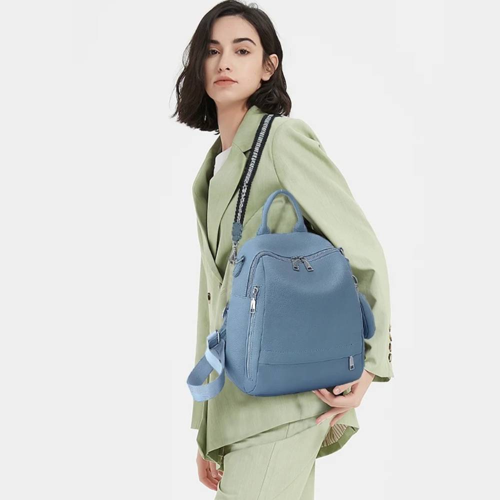 Mochila Zency de cuero genuino - Travel Accessories Leather reseña y precio