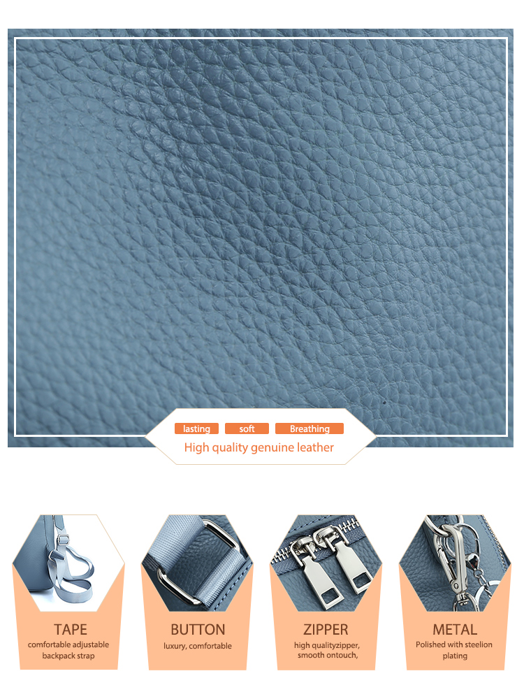Mochila Zency de cuero genuino - Travel Accessories Leather reseña y precio