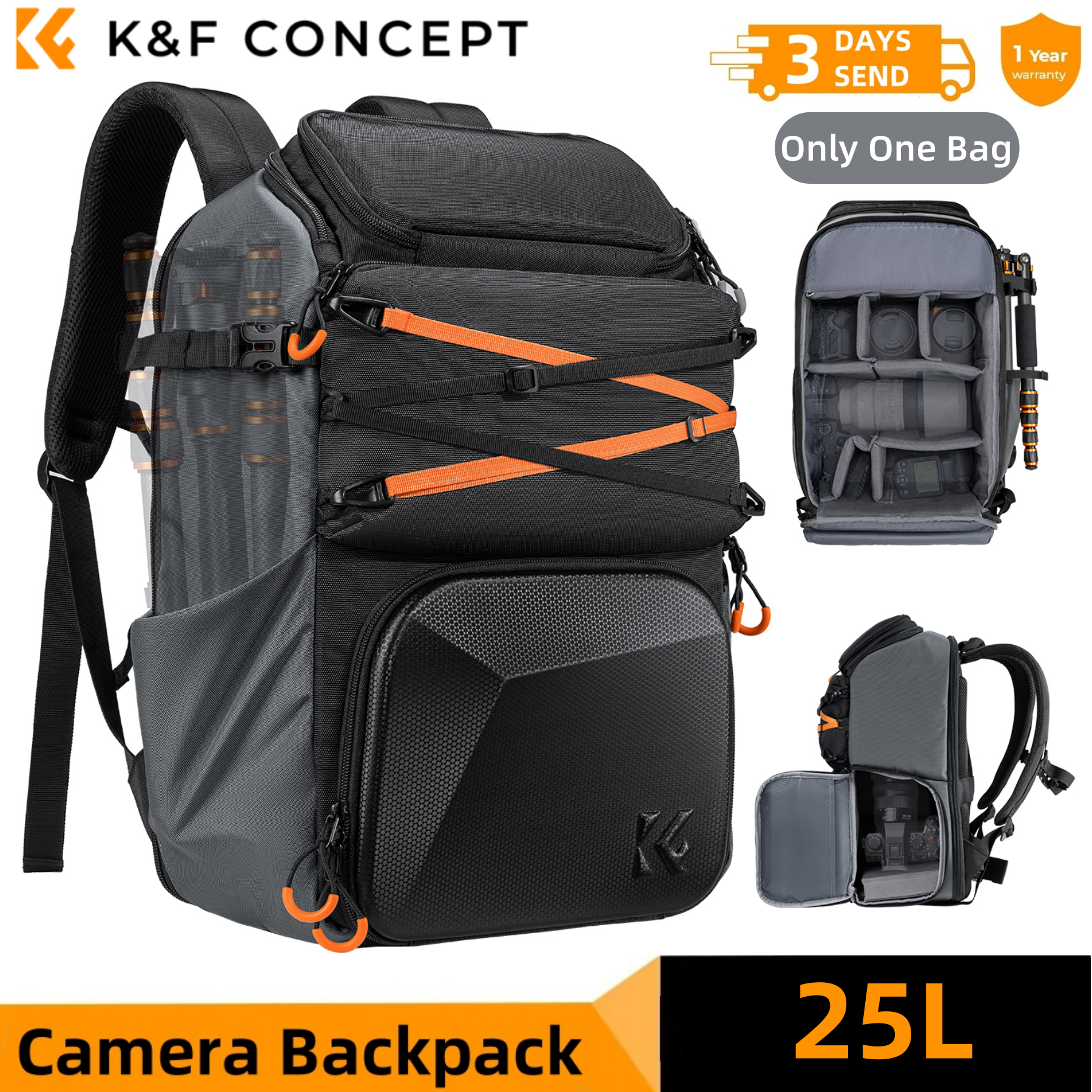 Mochila para Cámara K&F CONCEP - Camera Bag Travel reseña y precio