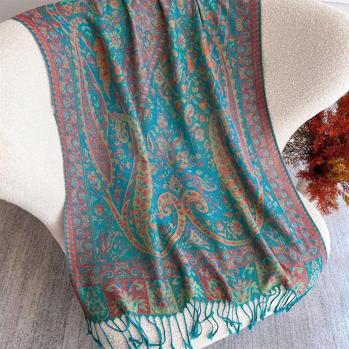 Bufanda de Jacquard gruesa y c - Travel Accessories Neck reseña y precio