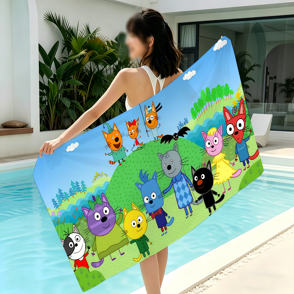 Toalla de dibujos animados Kid - Travel Yoga Accessories reseña y precio