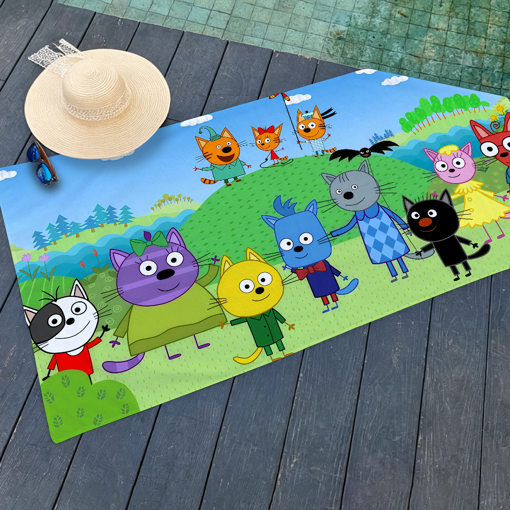 Toalla de dibujos animados Kid - Travel Yoga Accessories reseña y precio