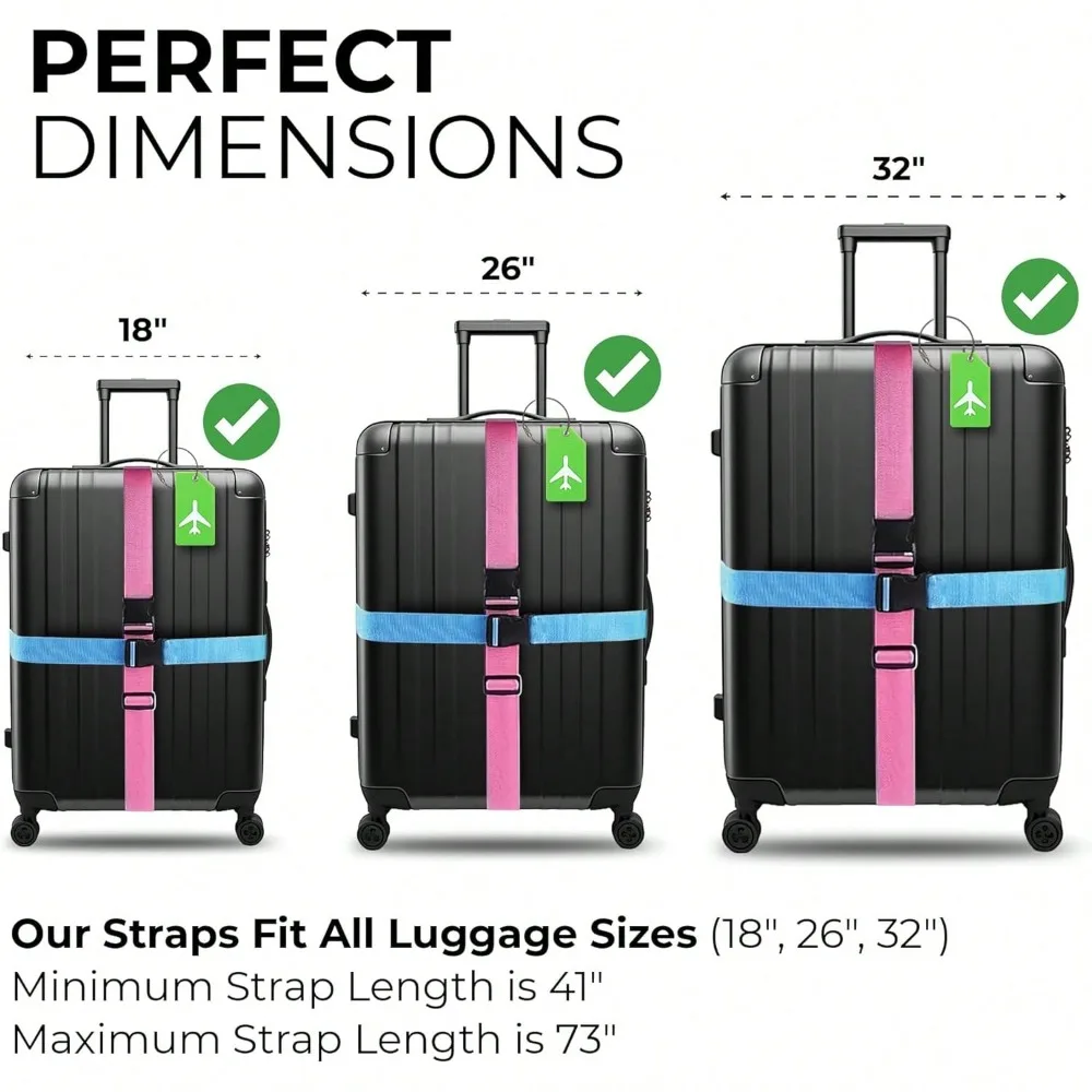 Juego de correas para equipaje - Travel Accessories List reseña y precio