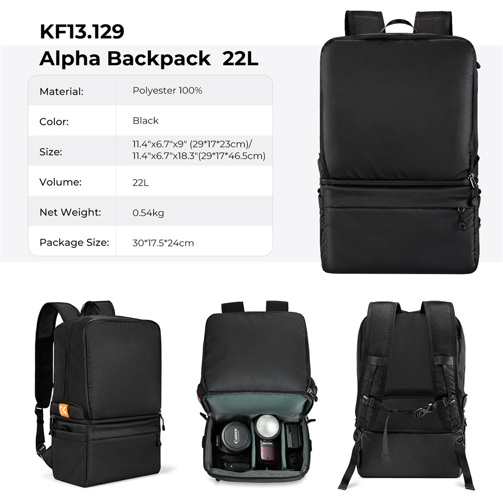 Mochila para cámara K&F CONCEP - Camera Bag Travel reseña y precio