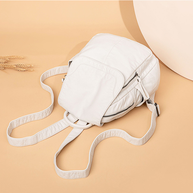 Mochila De Cuero lavado blanco - Travel Accessories Leather reseña y precio
