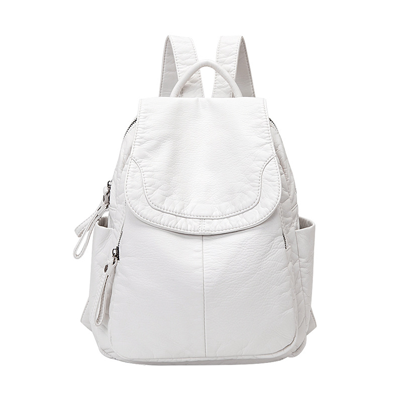 Mochila De Cuero lavado blanco - Travel Accessories Leather reseña y precio