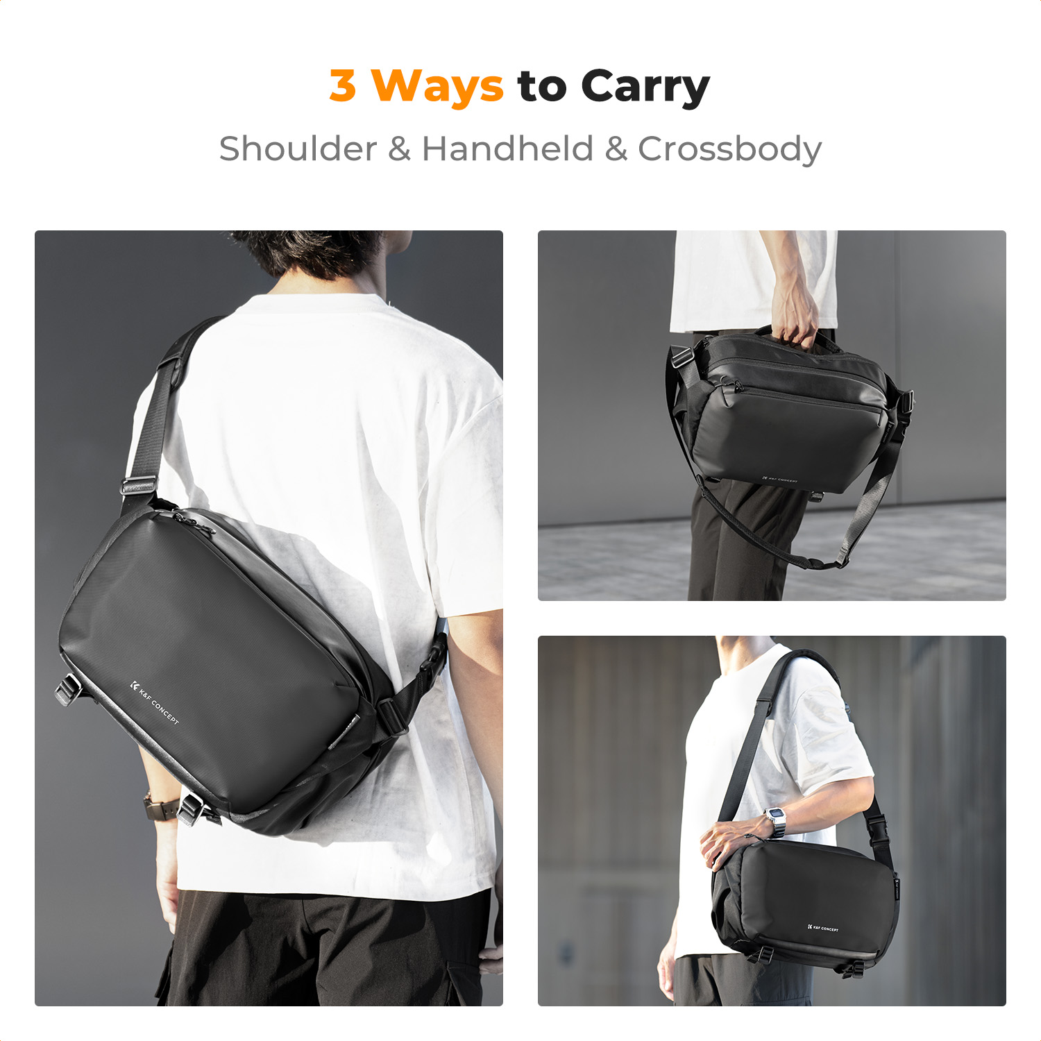 K&F CONCEPT-Bolso bandolera pa - Camera Bag Travel reseña y precio