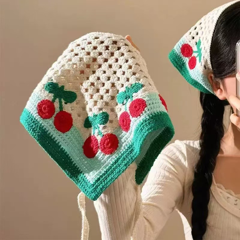 Women Boho Crochet Head Scarf  - Travel Accessories For Elderly reseña y precio